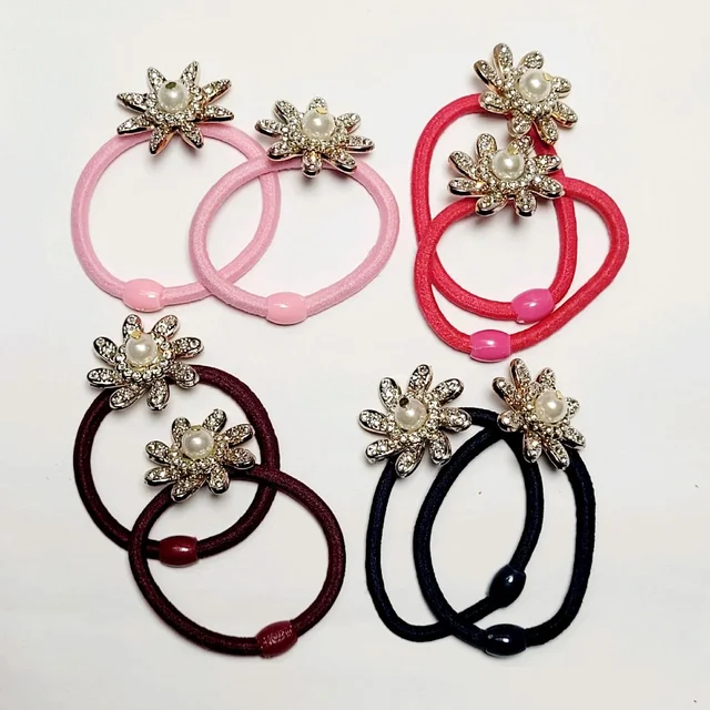 Hair Band With Rotating Flower Pendent 1Pc