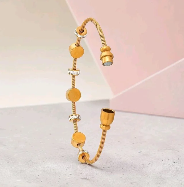 Evil Eye Kada Bracelet Magnetic Lock Design