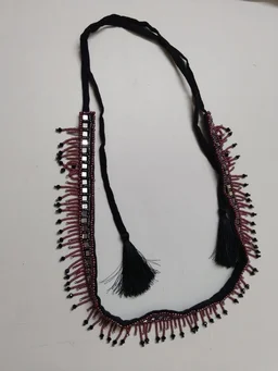Puple colour with Mirror Studded Handmade Kamarband Ethnic Waist Belt - A413 - FREE SIZE, PURPLE, 1