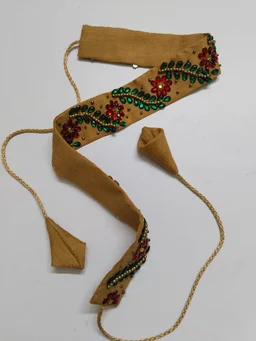FASHIONIFYY Kamarband Ethnic Waist Belt _Leaflorals -A425 - FREE SIZE, MULTI COLOR