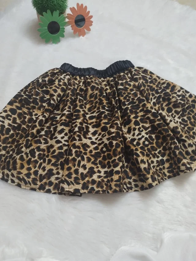 FASHIONIFYY Tiger Print 3-Layer Ballet Skirt for Girls | Fashionifyy - 4yr