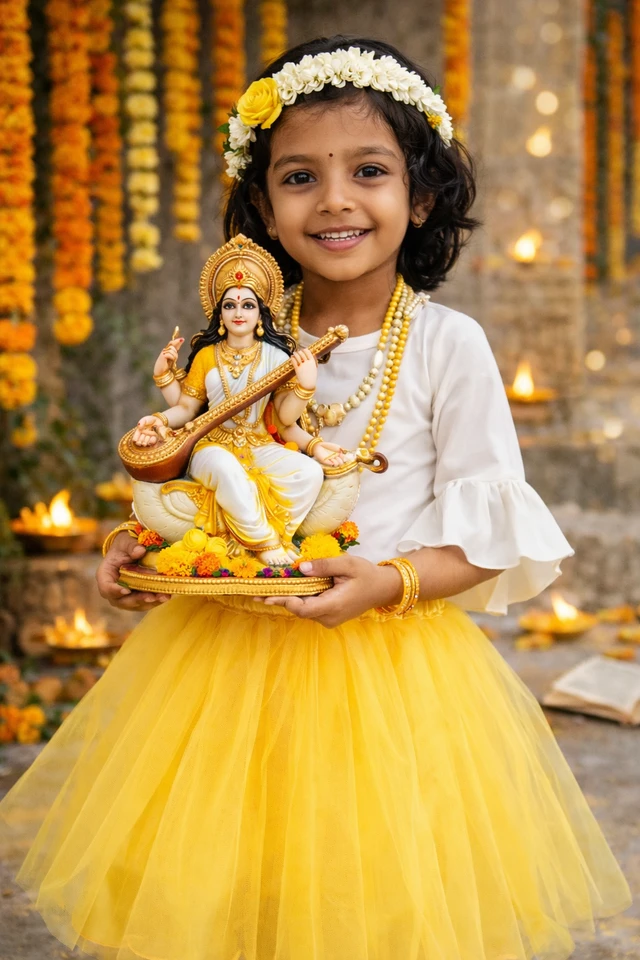 FASHIONIFYY YELLOW BALLET Skirt & accessories for Girls | Fashionifyy - 5YR, YELLOW