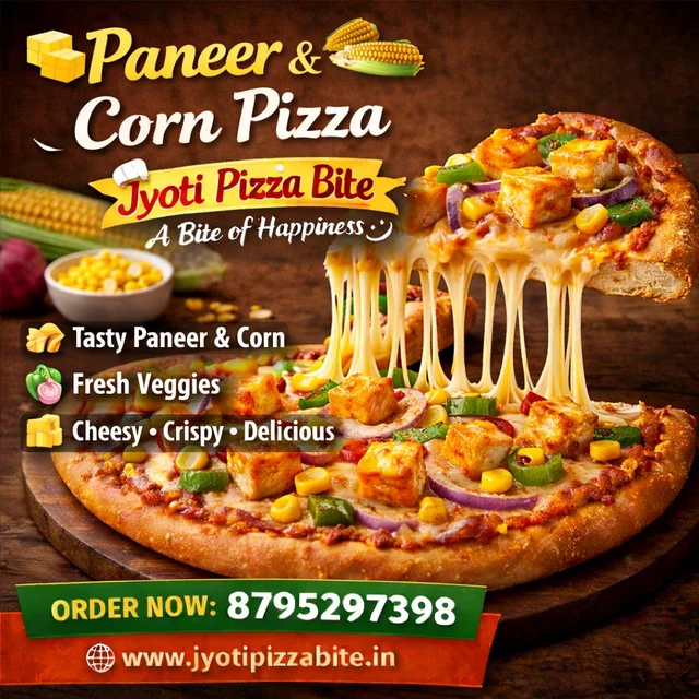 Paneer And Corn Pizza Medium