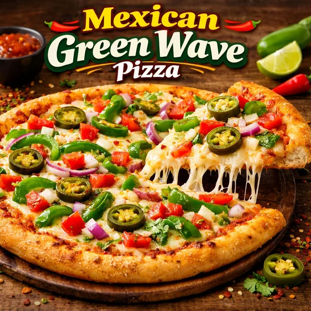 Maxican Green Wave Pizza - large
