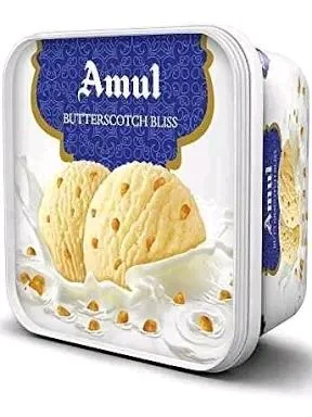 Amul Butter Scotch Icecream 1 Ltr