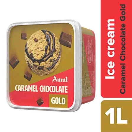 Amul caremel Chocolate Ice-cream 1 Ltr