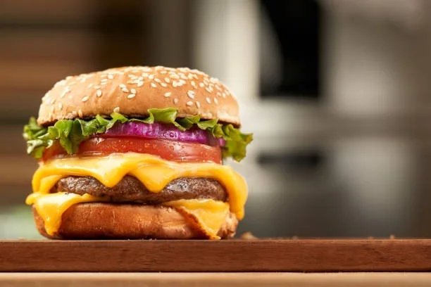 Cheese Burger with slice