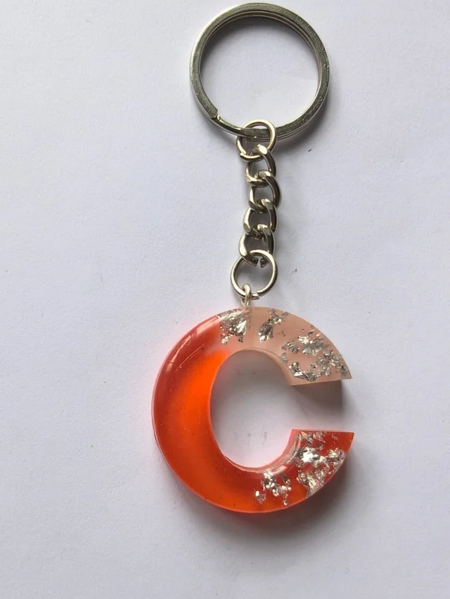 Red & white Keychain - 3.9 cm, Red