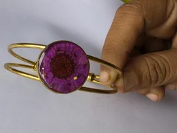 Purple flower Bracelet - Free, Violet Eggplant