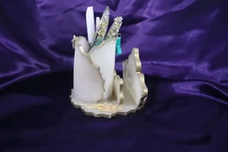 Pen Stand - White, 5" x 4.5"