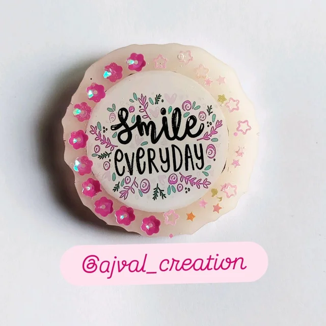 Motivational Fridge Magnet - White, 2"