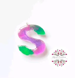 Multicolour Alphabet Keychain - 3.9 cm