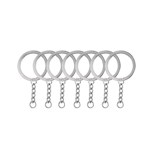 Keychain Ring 14002a2 - Silver, 30 mm