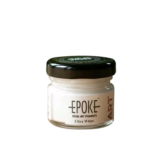 Epoke Metallic Pigments For Resin Art 20 Grams (Loose) - White, 20 g