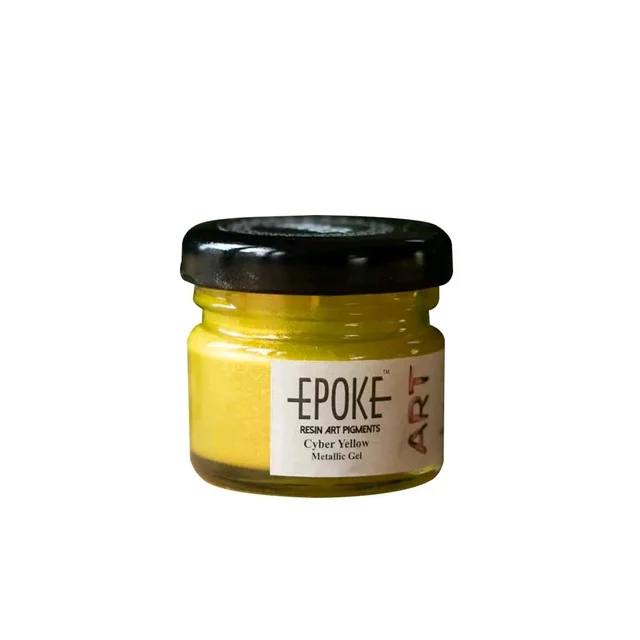 Epoke Metallic Pigments For Resin Art 20 Grams (Loose) - Yellow, 20 g