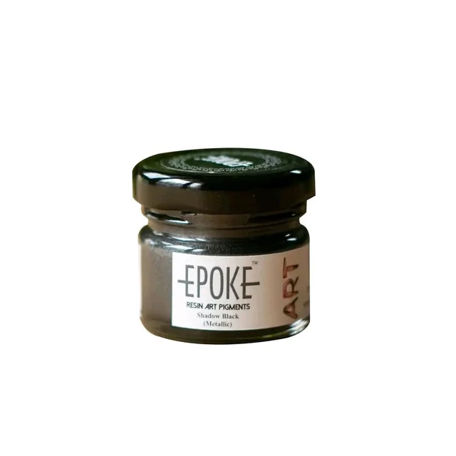 Epoke Metallic Pigments For Resin Art 20 Grams (Loose) - Black, 20 g