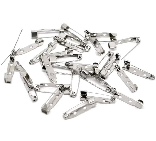Broach Pin Silver - Silver, 2 cm