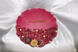 Ring Platter With Stand - Deep Blush, 10 Inch