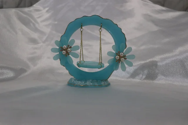 Light Blue Jhula - Turquoise Blue