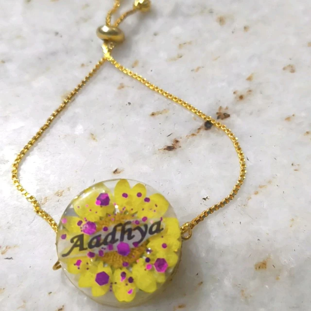 Resin Photo Album Rakhi With Personalised Name