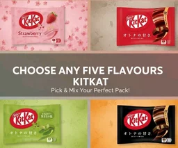 Get  Any Five Pieces Kitkat Flavours