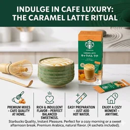 Starbucks Japan Caramel Latte Premium Mixes 4 Sticks