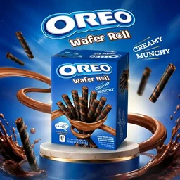 Oreo Wafer Rolls – Chocolate & Cream Filled Crispy Wafer Sticks | Creamy & Crunchy Snack