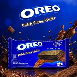 Oreo Dutch Cocoa Wafer Biscuits – Choco Vanilla Cream Layers, Crispy & Creamy Snack