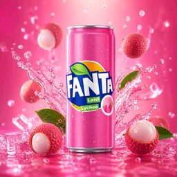 Fanta Lychee Flavoured Drink, 320 Ml, Vegetarian