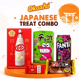 Okashi Japanese Treat Combo – Chocochips, Dorachoco , 1pc KitKat & Fanta Japanese Flavour 350ml Can