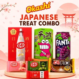 Okashi Japanese Treat Combo – Chocochips, Dorachoco , 3 pc KitKat & Fanta Japanese Flavour 350ml Can