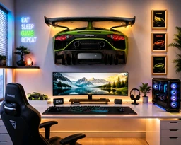 Okashi Velocity™ Premium Supercar Wall Art | 3D Luxury Automotive Décor for Gamers & Men | Perfect Gift for Car Lovers