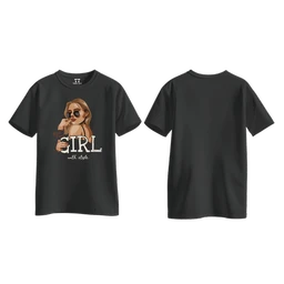 Trendy Togs Yeah I’m a Girl With Style – Stylish Fashion Cotton T-shirt For Girls - L, Black