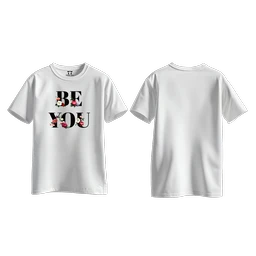 Trendy Togs Be You Bloom Edition Cotton T-shirt For Girls - XL, White