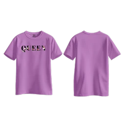 Trendy Togs Queen Bloom Edition Cotton T-shirt For Girls - XS, Purple