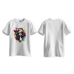 Trendy Togs Stylish Sunglasses Girl Printed Cotton T-shirt For Girls - S, White