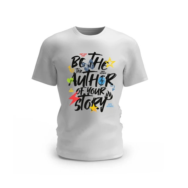 Trendy Togs Be the Author of your story Cotton T-shirt - L, White