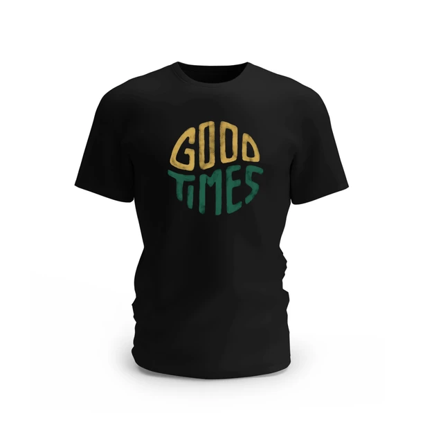 Trendy Togs Good Time Cotton T-shirt - L, Black
