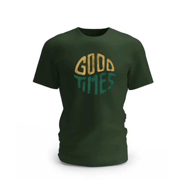 Trendy Togs Good Time Cotton T-shirt - L, Forest Green
