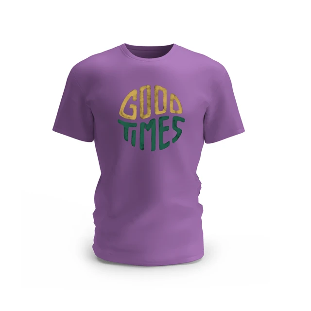 Trendy Togs Good Time Cotton T-shirt - M, Purple