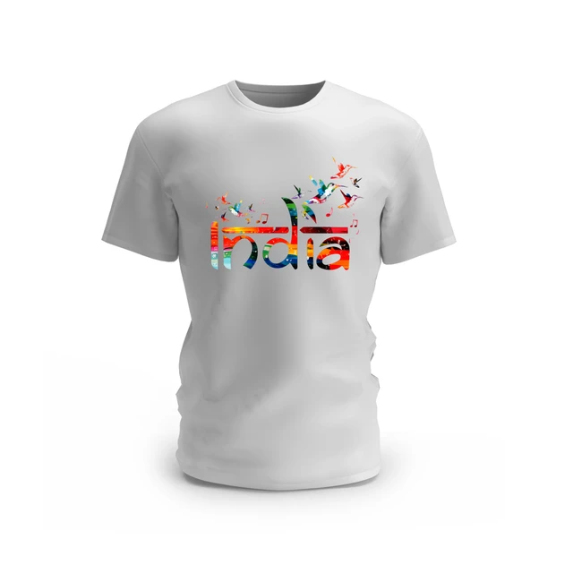 Trendy Togs Incredible India Cotton T-shirt - L, White