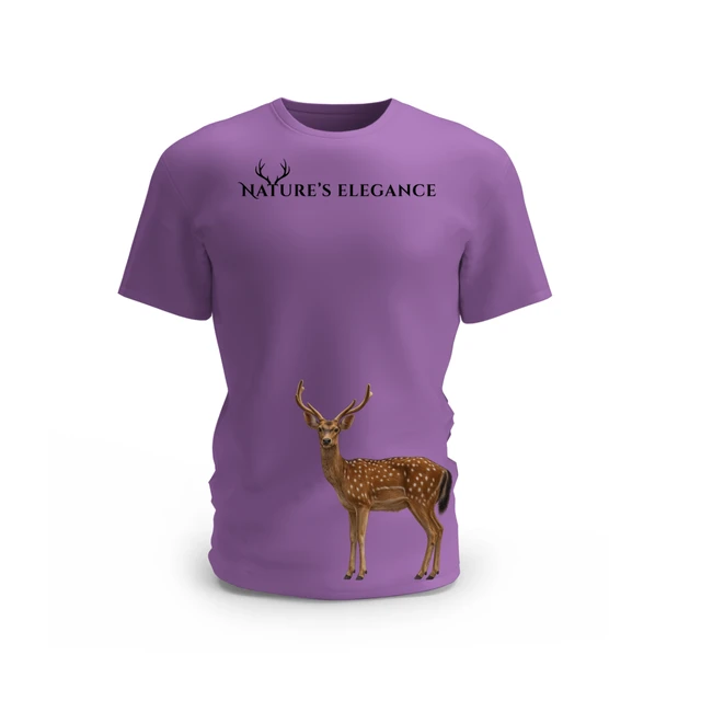 Trendy Togs Nature's Elegance Cotton T-shirt - L, Purple