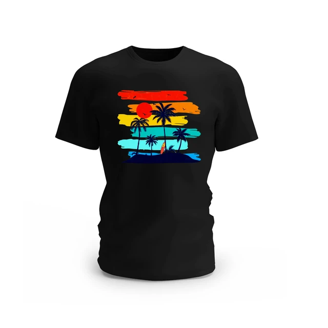 Trendy Togs Outdoor Nature Cotton T-shirt - M, Black