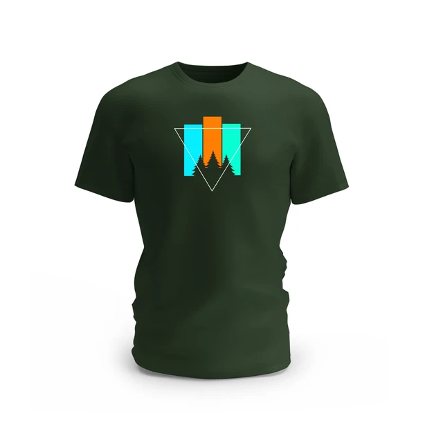 Trendy Togs Outdoor Aero Design Cotton T-shirt - XL, Forest Green