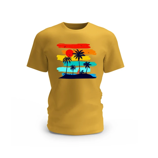 Trendy Togs Outdoor Nature Cotton T-shirt - XS, Yellow