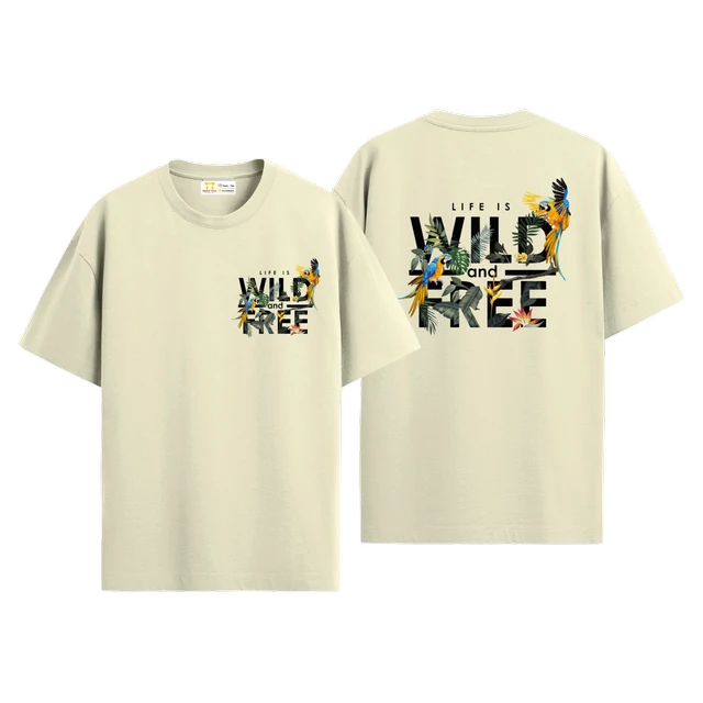 Wild And Free Cotton Oversized T-shirt 