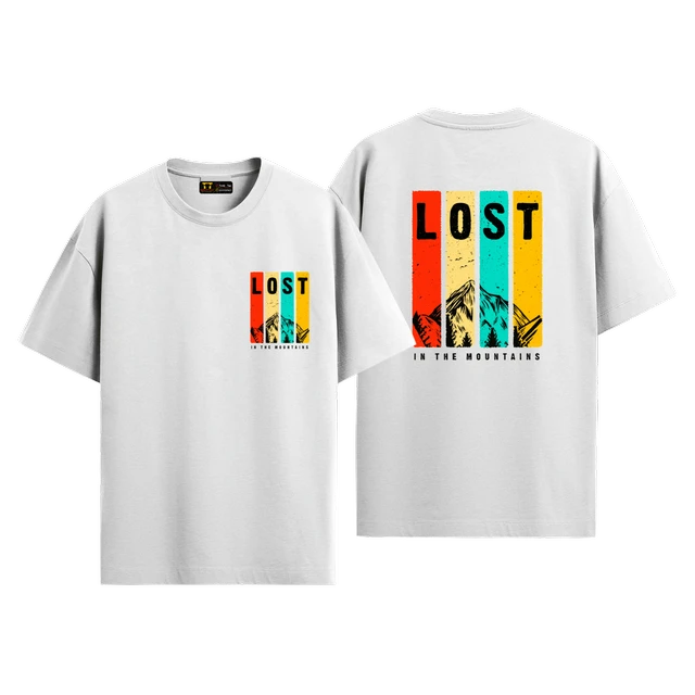 Lost In The Mountains Cotton Oversized T-shirt 