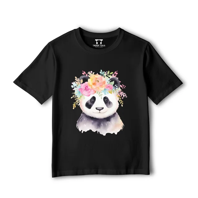 Trendy Togs Single Beer Cub Kid's Cotton T-shirt - 34, Black
