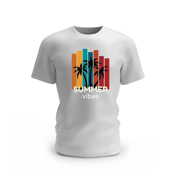 Trendy Togs Summer Vibes Cotton T-shirt - XS, White