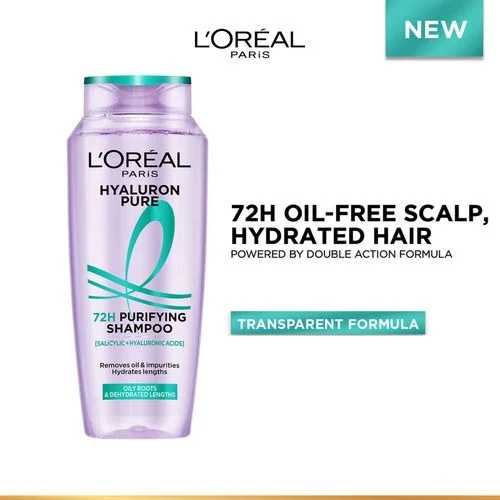  Loréal Paris Hyaluron Pure 72H Purifying Shampoo, 340 ml 